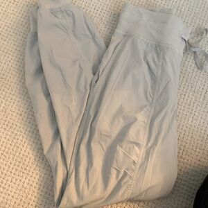 Lululemon white/grey dance studio joggers
